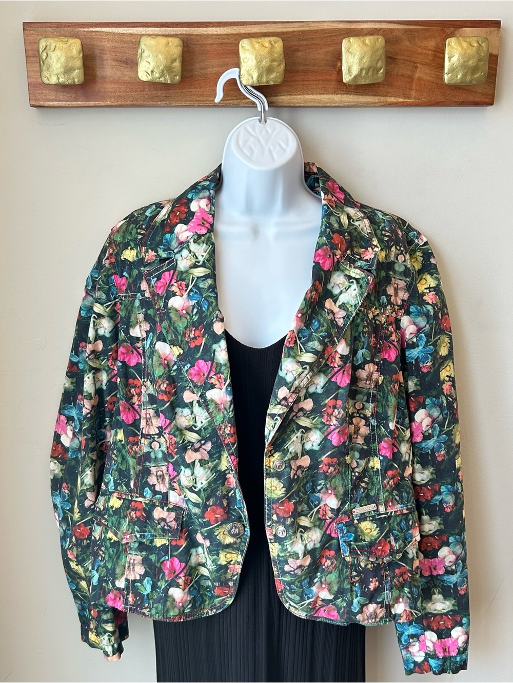Cappopera Dark Floral Blazer Whimsigoth Maximalist Romantic Academia Jacket
